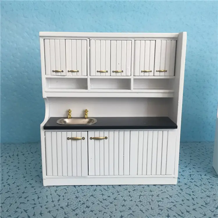Dollhouse simulation model mini kitchen scene
