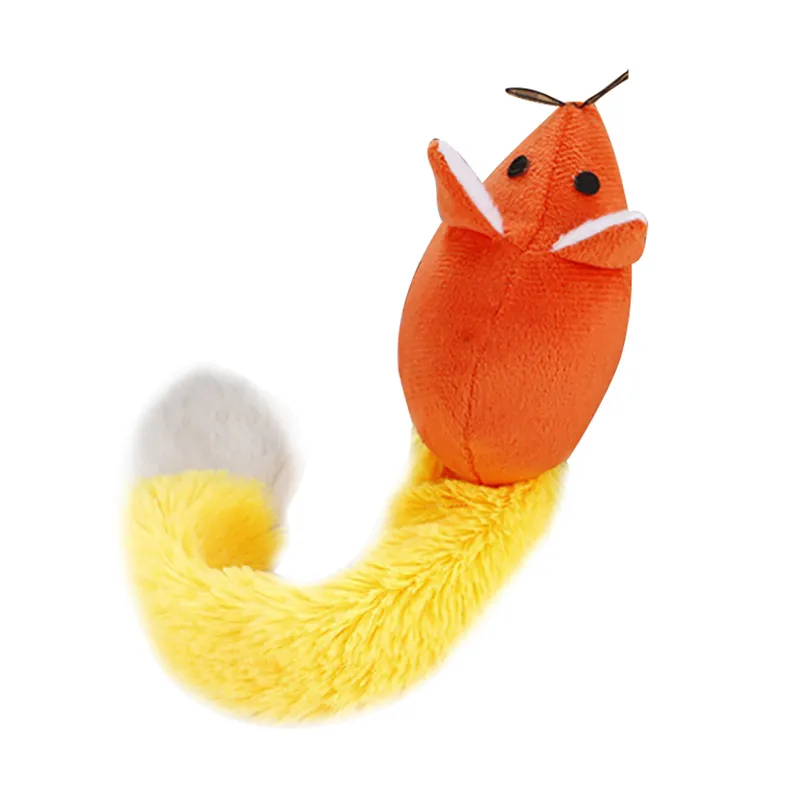 Latex Sounding Cartoon Pet Toys - Plush Orange
