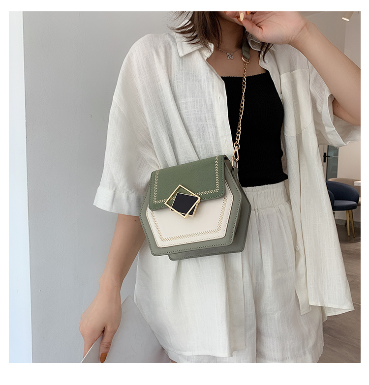 حقيبة كتف جلدية مطفية