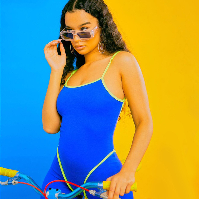 Sexy backless strap yoga jumpsuit