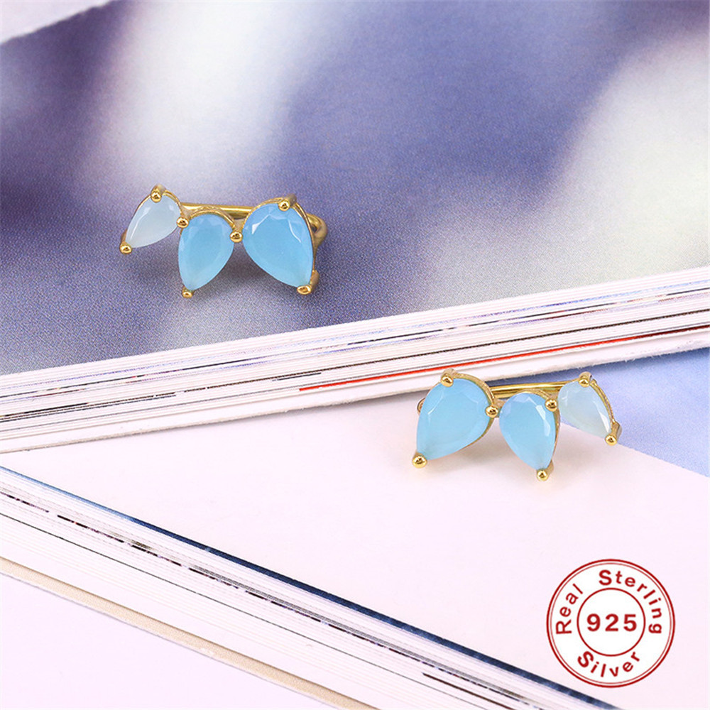 Water Drop Flower Stud