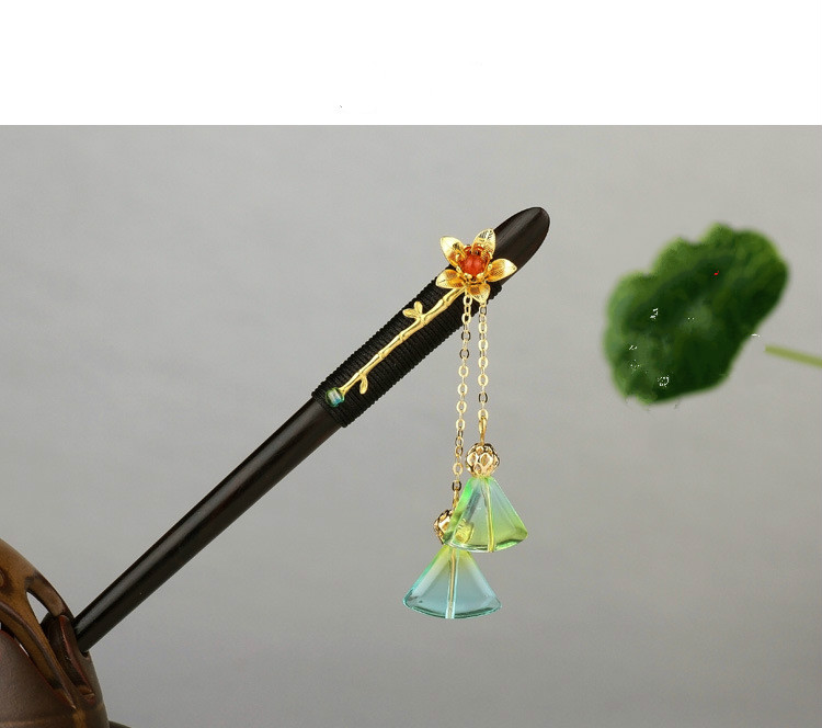 Hair pin with antique fringe Zen - Shop at LoveMi