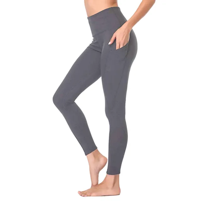 High waist yoga leggings Grey - Shop at LoveMi