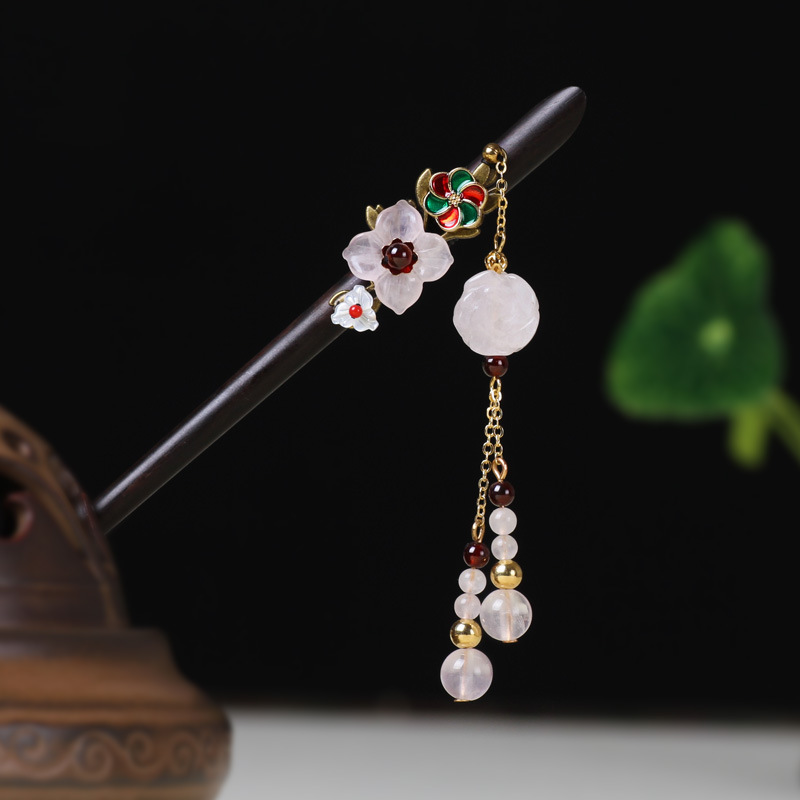 Hair pin with antique fringe Flowering Crabapple - Shop at LoveMi