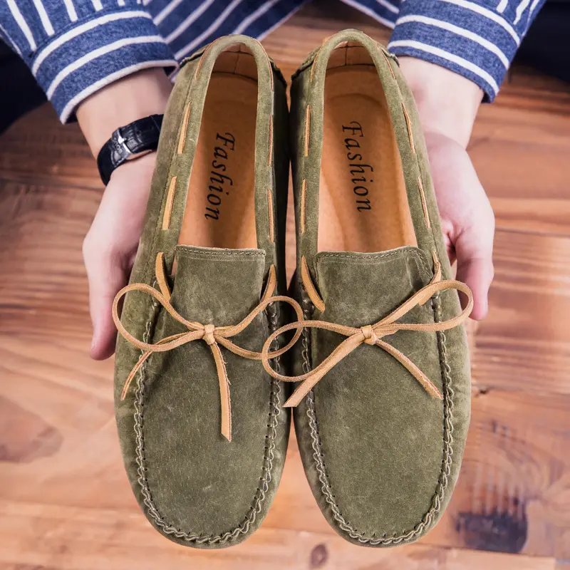 Summer new leather peas shoes