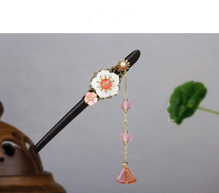 Hair pin with antique fringe Blue Paste - Shop at LoveMi
