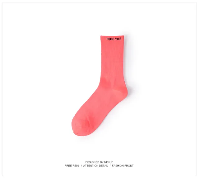 Hip Hop Skateboard Socks Pink - Shop at LoveMi