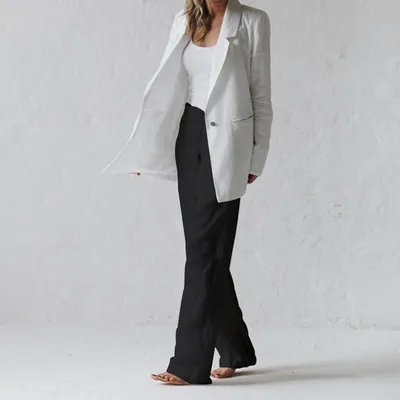 Casual temperament ladies casual pants Black - Shop at LoveMi