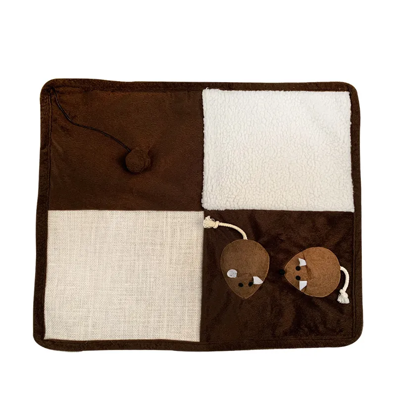 Pet pad sisal pad cat scratch pad funny cat toy - Square