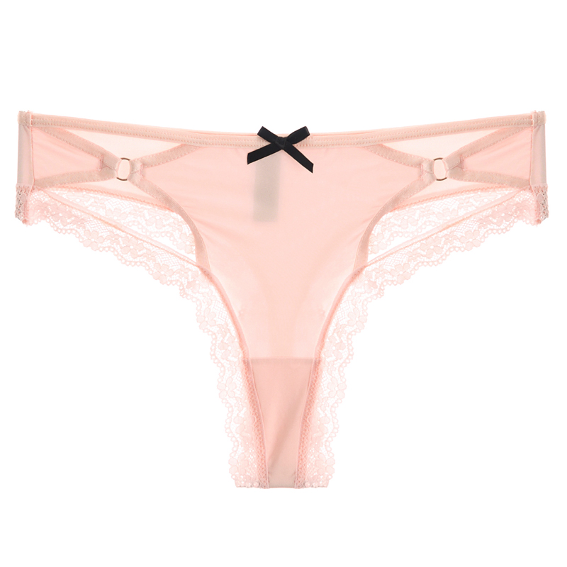 Title 7, Cross-cut hollow bow panties voor dames, ademen...