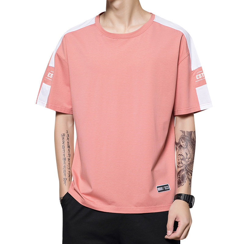 Simple short sleeve cotton t-shirt men's shirt