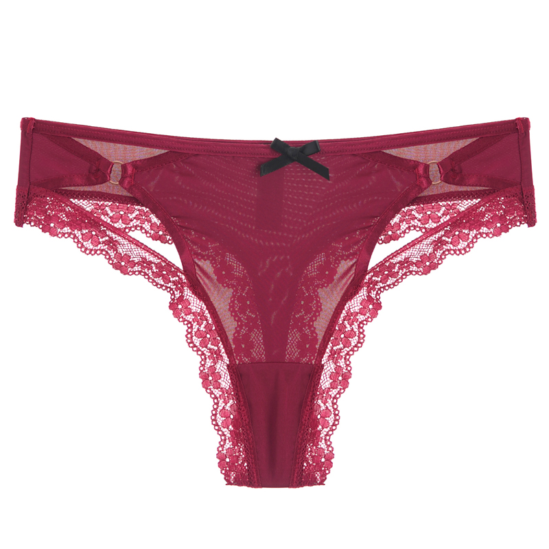 Title 8, Cross-cut hollow bow panties voor dames, ademen...