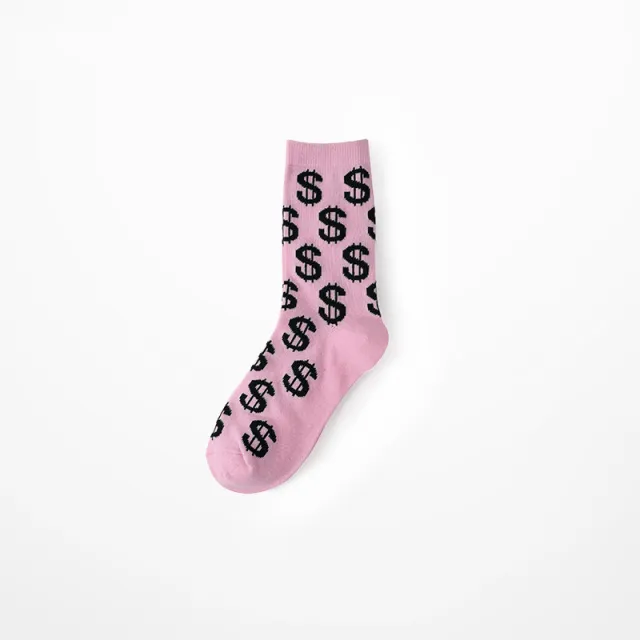 Hip hop street skateboarding stockings Pink - Shop at LoveMi