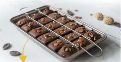 Brownie Baking Pan Cake Mould Square Bread Baking - Silver - View 1