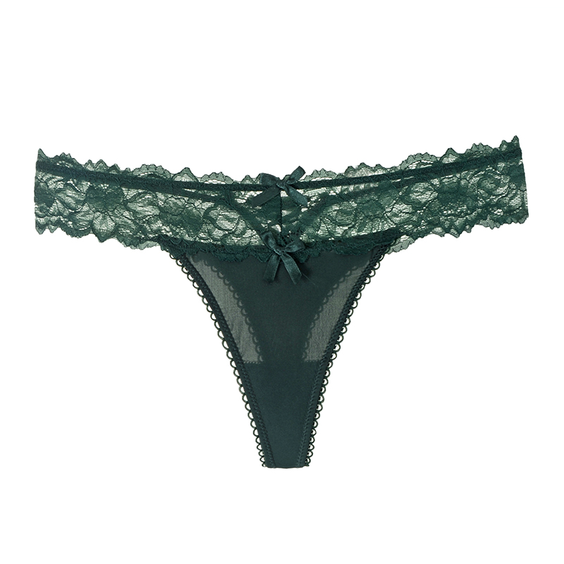Perspective low waist T pants thong panties