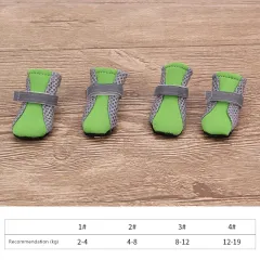 Pet shoes dog soft soled shoes - Green - View 1