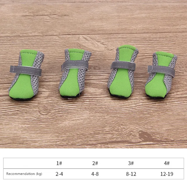 Pet shoes dog soft soled shoes Green - Shop at LoveMi