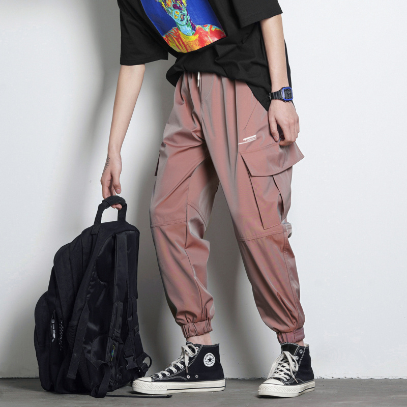 Gradient color functional casual overalls