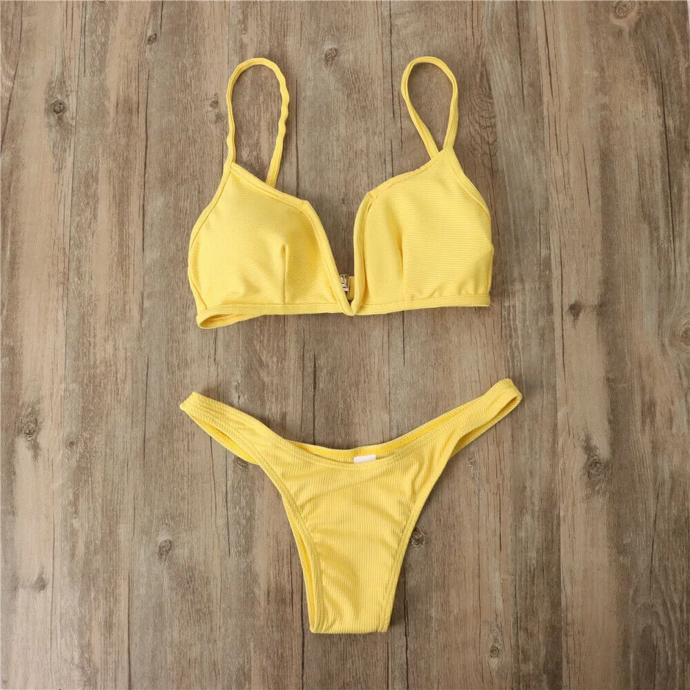 New bikini ladies sexy swimsuit - Yellow