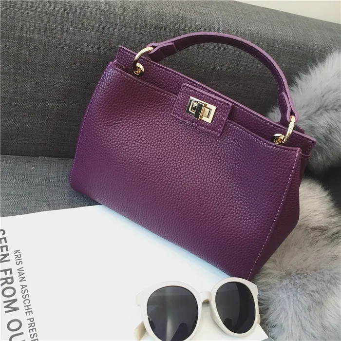 Litchi Classic Kitten Bag - Purple