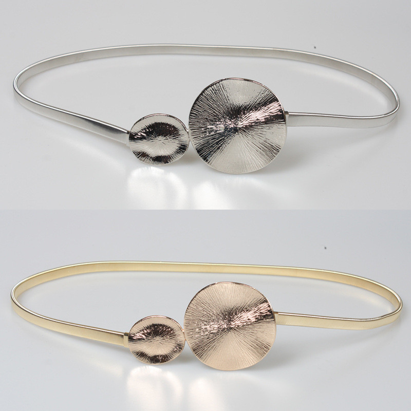 Metal spring waist chain