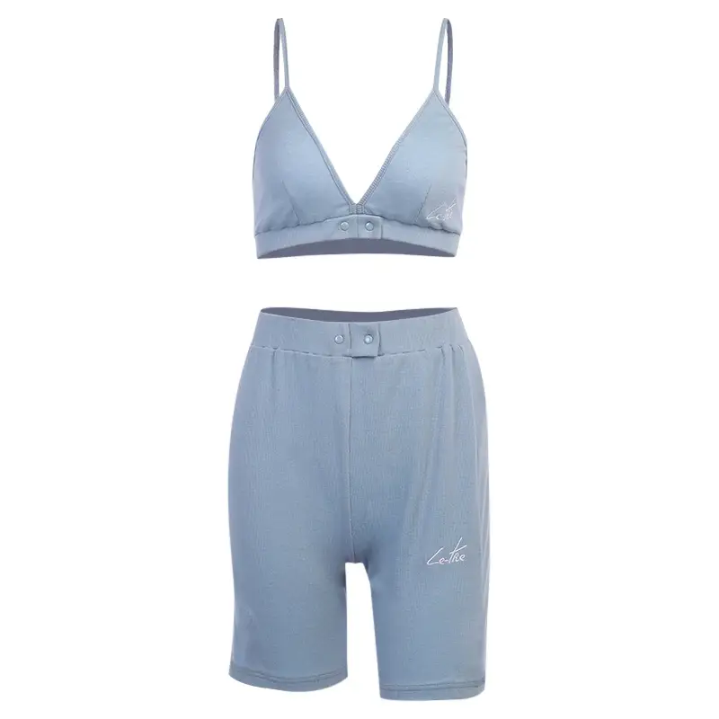 Sling sports two-piece top halter night running sweatpants