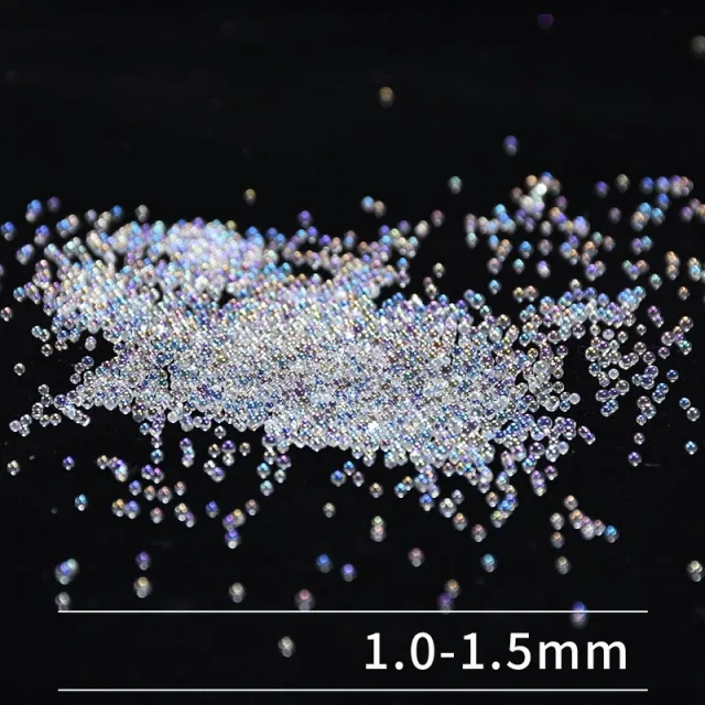 Epoxy DIY handmade jewelry material color bubble beads Transparent 1Mm - Shop at LoveMi