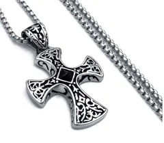 New Crowe Heart Side Tide Necklace - Without Chain - View 1