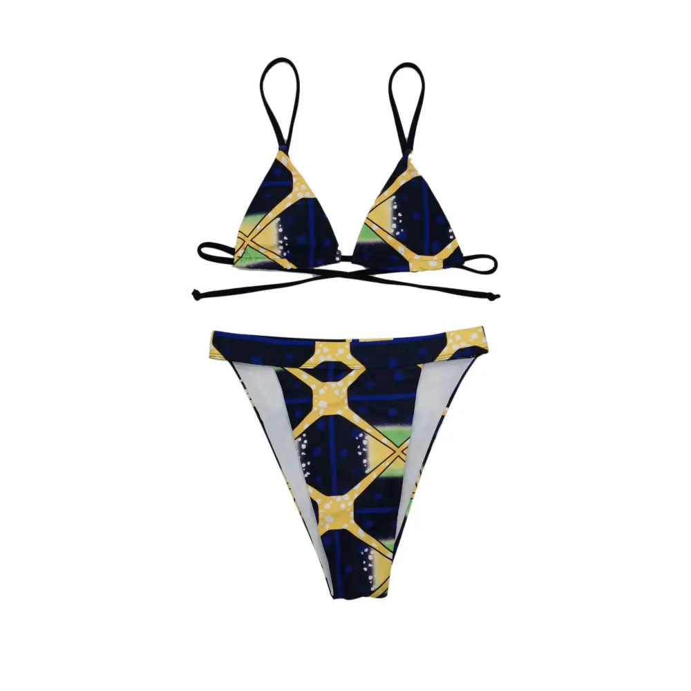 Retro Lace-up Bikini
