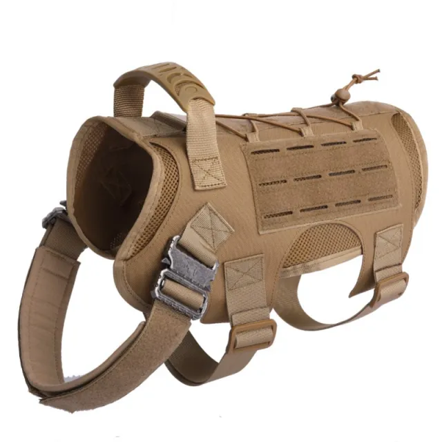 Outdoor tactical large dog clothes Khaki - Shop at LoveMi