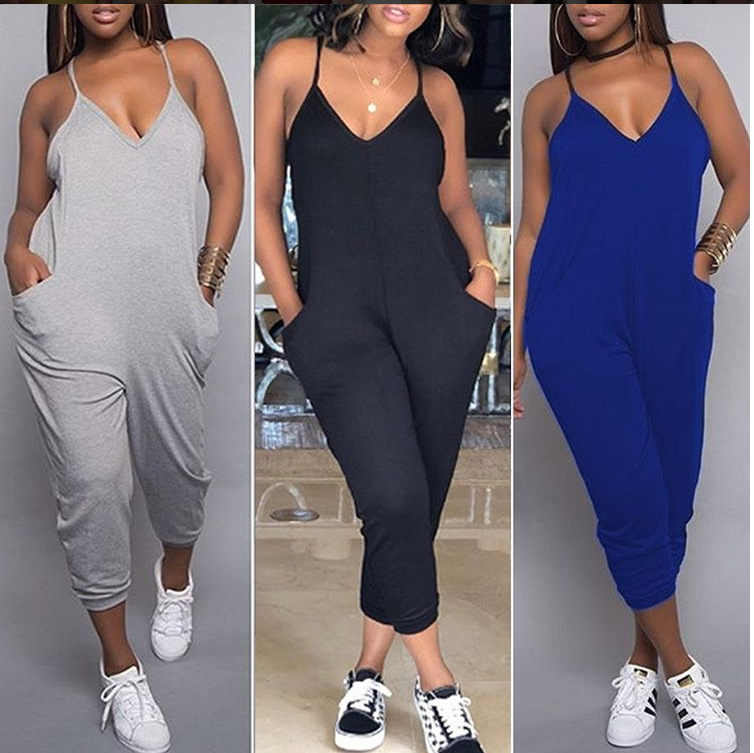 Women's casual overalls