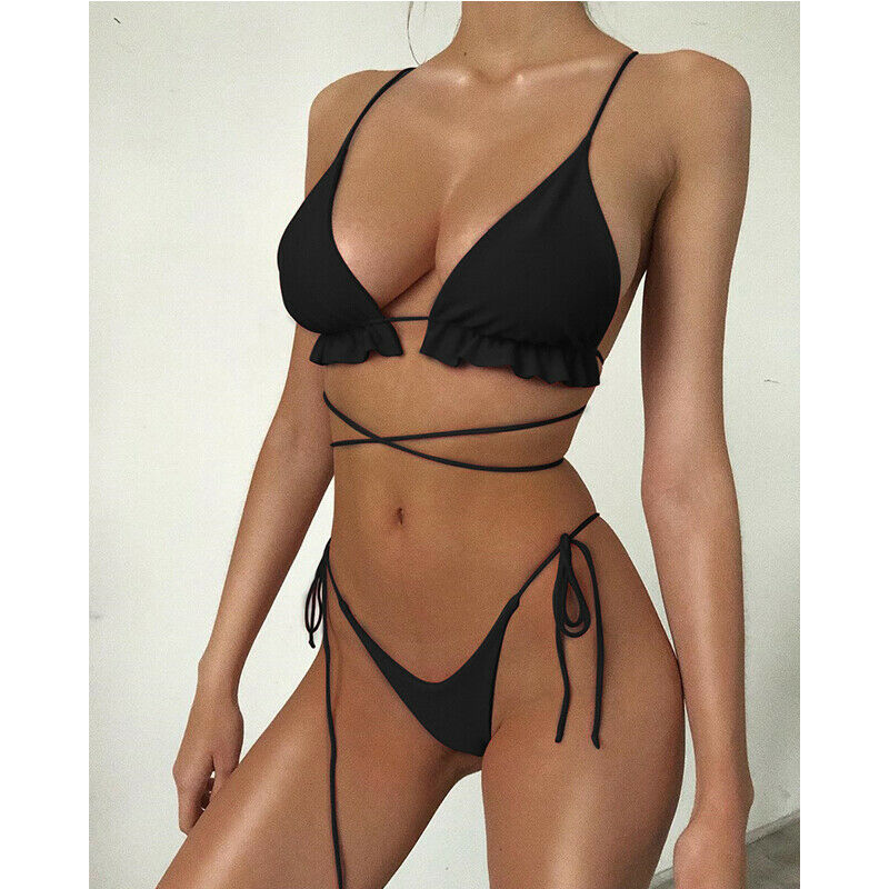 Sexy long rope swimsuit bikini
