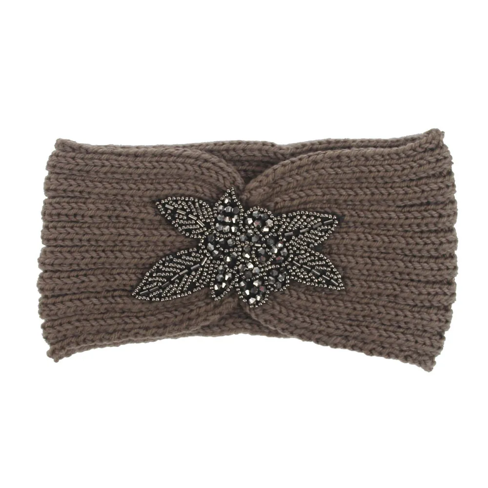 Autumn and winter warm hair accessories hair band - Khaki