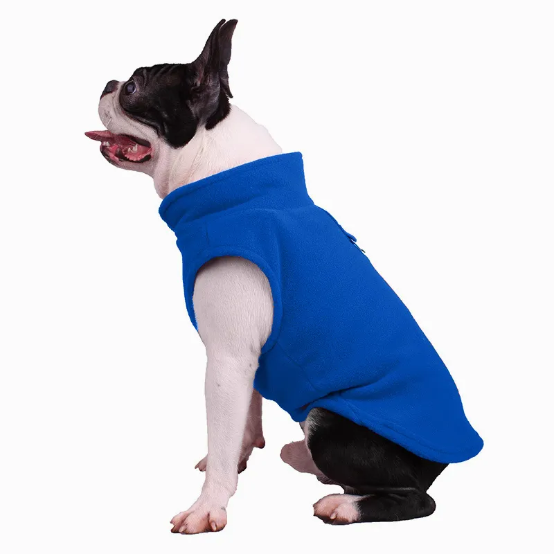 Dog clothes fleece pet dog supplies - Navy Blue