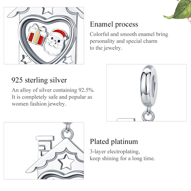 Santa 925 sterling silver pendant