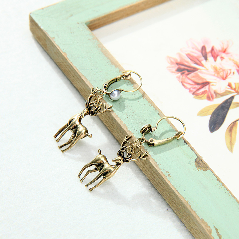 Fawn Stud Earrings Female Earrings Retro