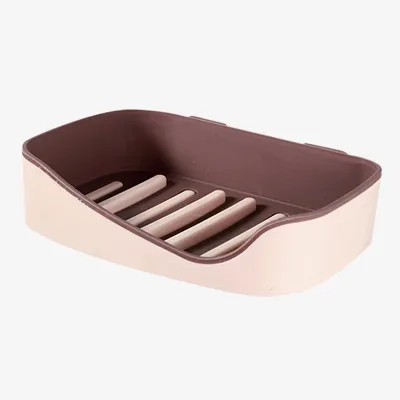 Toilet soap box toilet soap holder wall-mounted soap holder - Pink