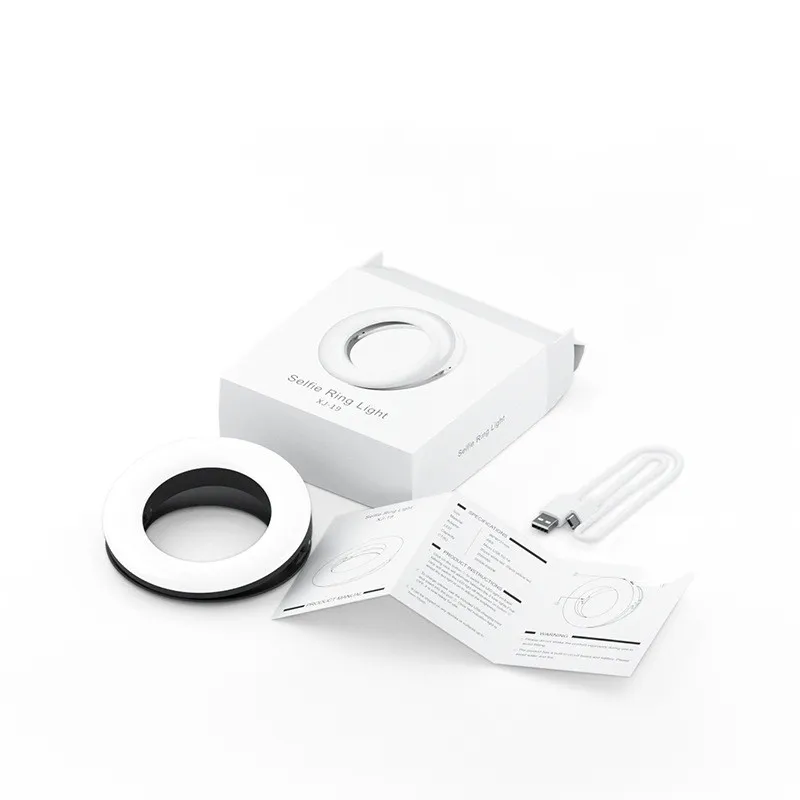 Led Selfie Ring Light For Cell Phone Photography Video Lighting Camera Photo On Youtube Live Streaming With USB Plug – image 3