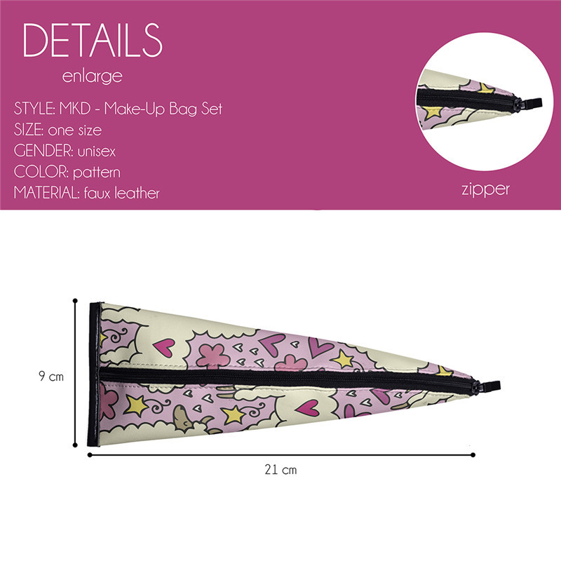 Digital printed leather dumpling pen case