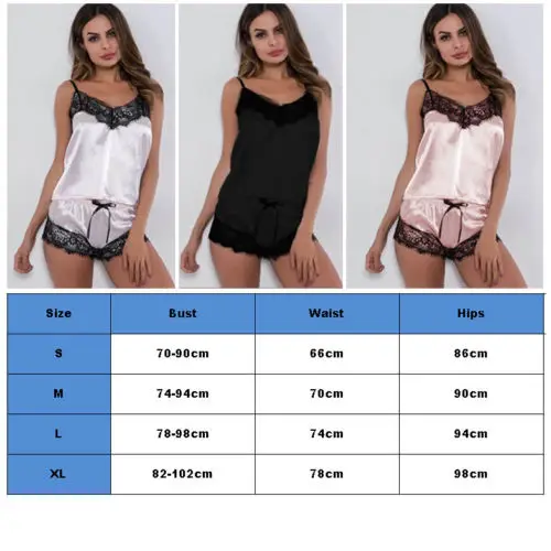Women's lace pajamas set