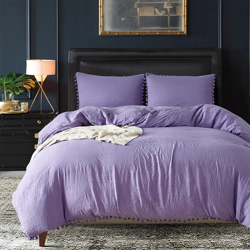 Three-piece bedding set - Purple