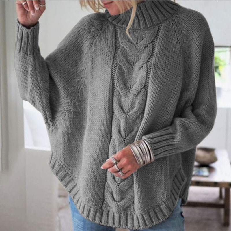 Oversized Batwing Pullover Sweater - Image 1 of 16