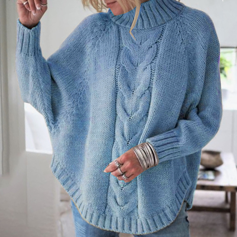 Oversized Batwing Pullover Sweater - Image 2 of 16