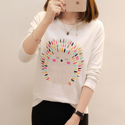 Round neck loose fashion printed t-shirt
