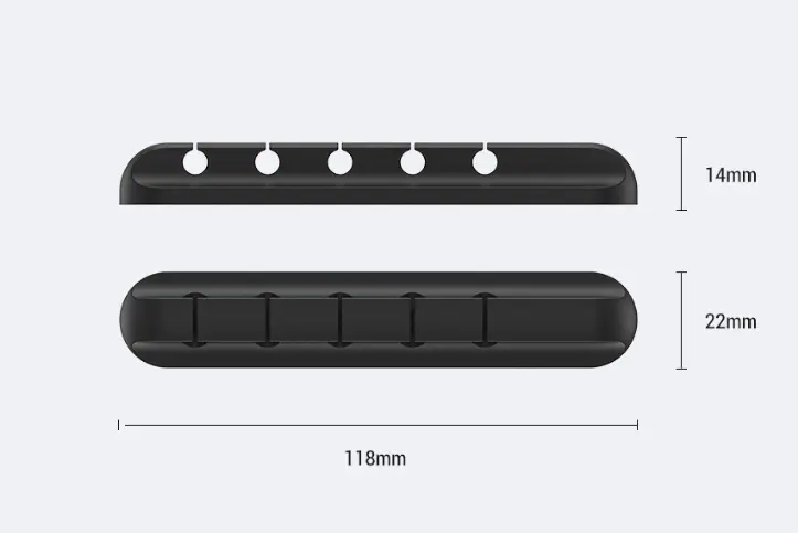Silicone USB Cable Winder Desktop Organizer Management