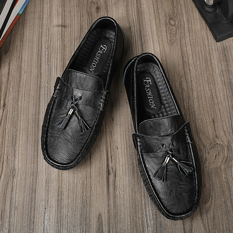 Black single shoes A