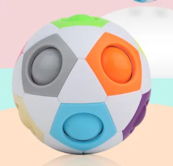 High Elasticity And Fall Resistance Puzzle Rainbow Ball Toy – image 6