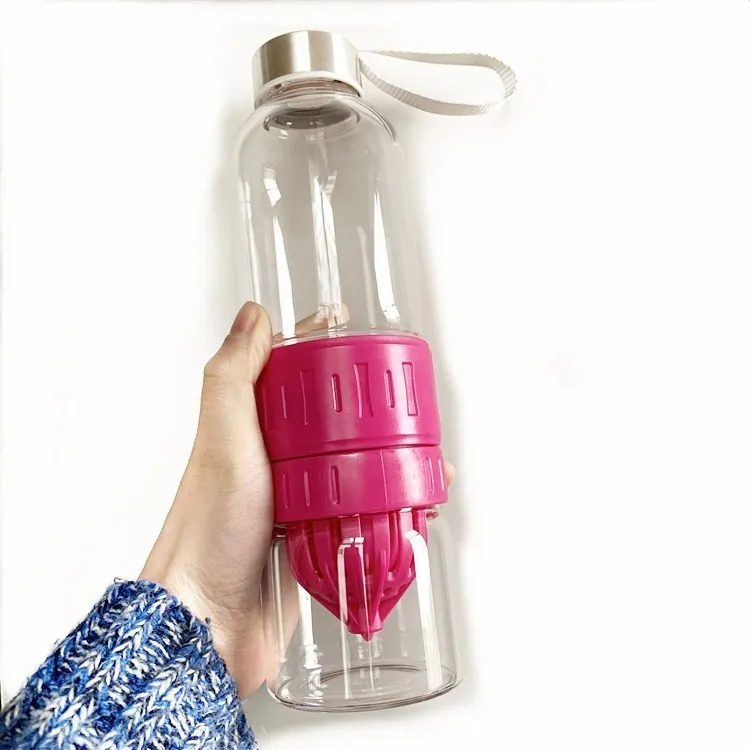 Lemon water bottle infuser - Rose Red