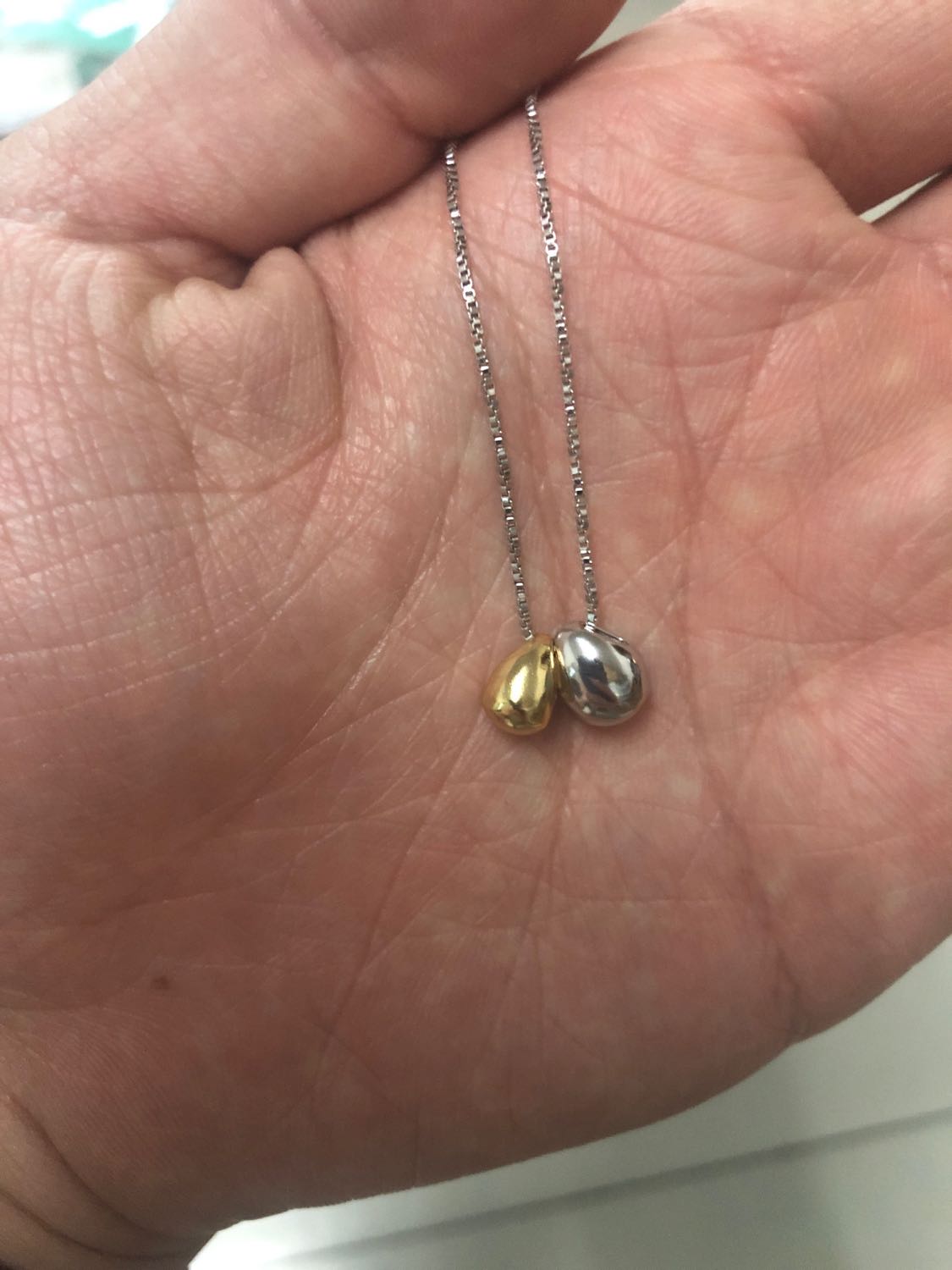 Angel Double Egg Pendant Necklace