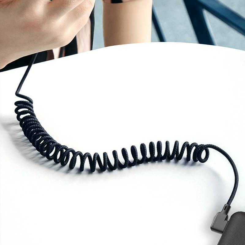 Double elbow quick charge data line
